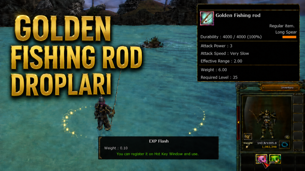 Knight Online Golden Fishing Rod Dropları 2026: EXP Flash ve War Flash ...