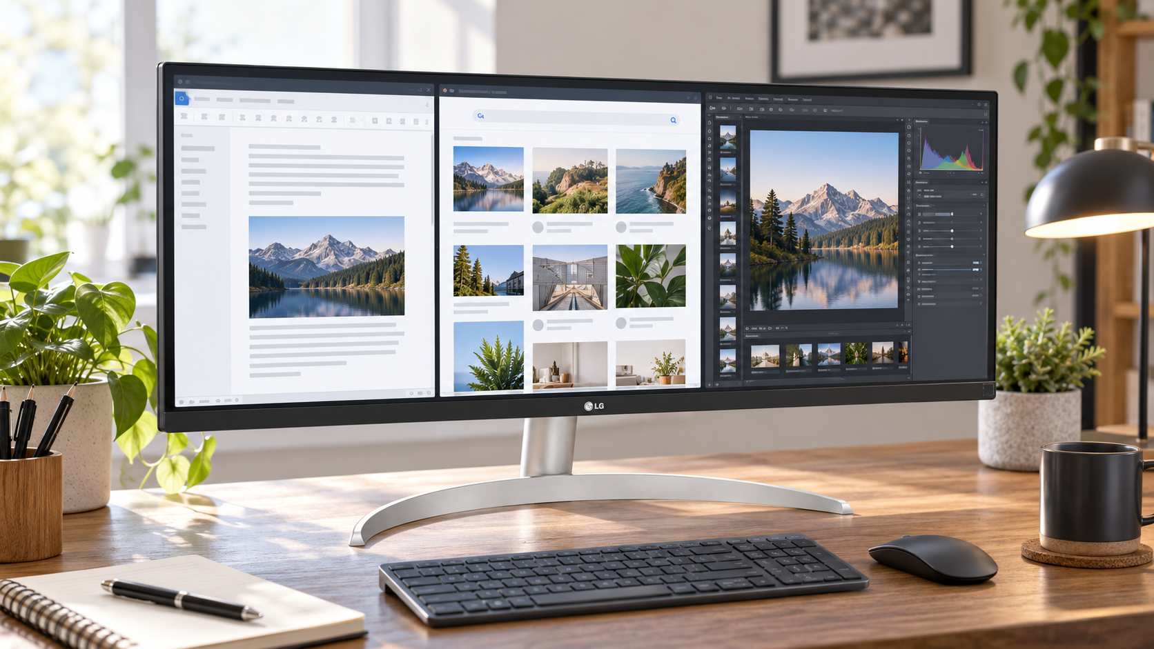 29 inç UltraWide pencere yönetimi