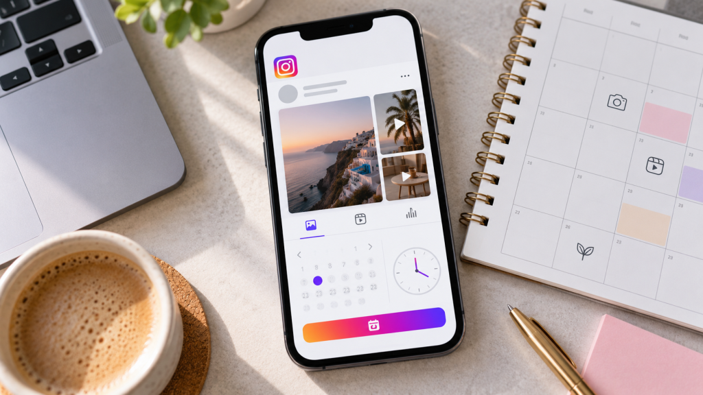 Instagram gönderi ve Reels içerik planlama ekranı