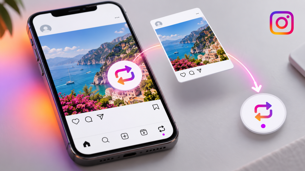 Instagram gönderi ve Reels repost özelliği