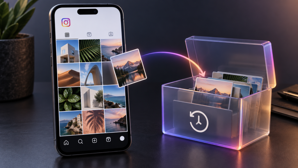 Instagram gönderisini silmeden arşivleme