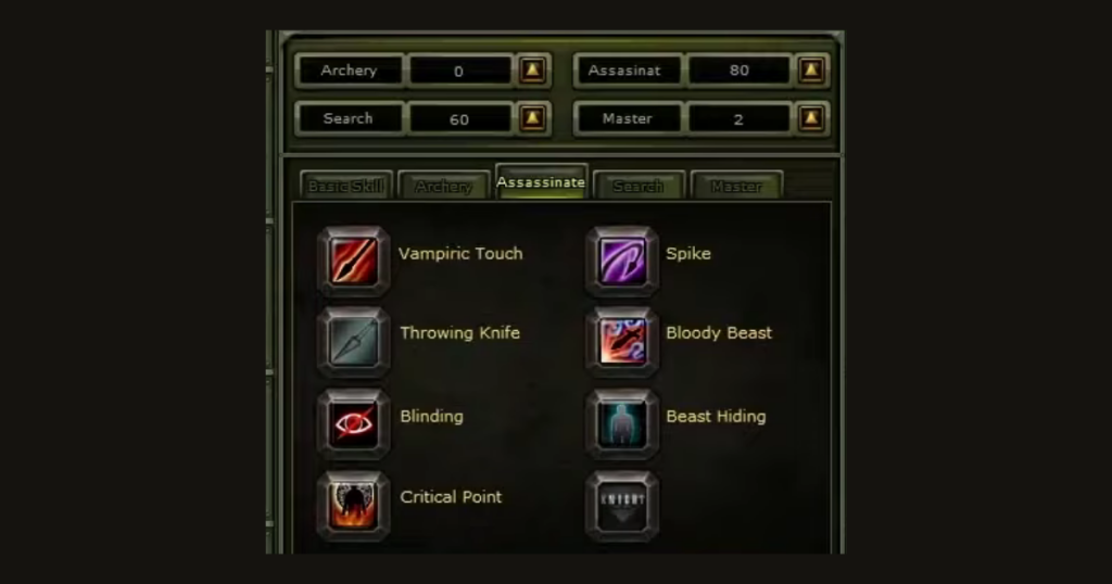 Knight Online ASAS Skill Rehberi